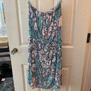 Strapless Lilly Pulitzer Casual Summer Dress